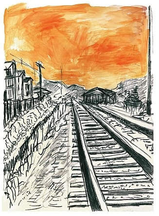 Dylan Train Tracks orangefrom the 