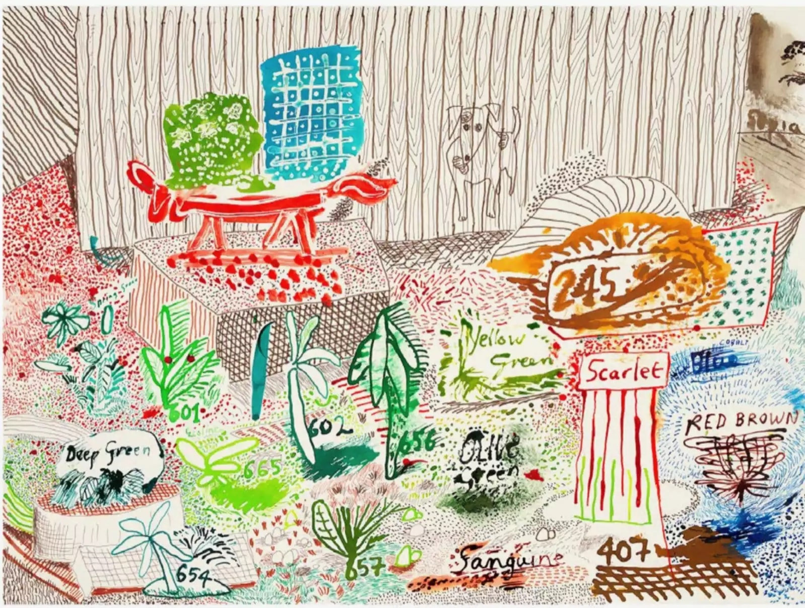 Hockney David Hockney Ink Test 19th to