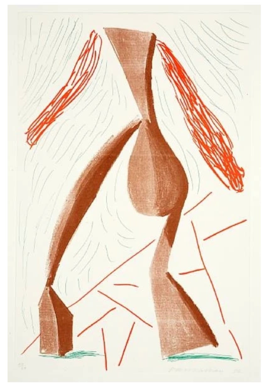 Hockney David Hockney  Walking June 
