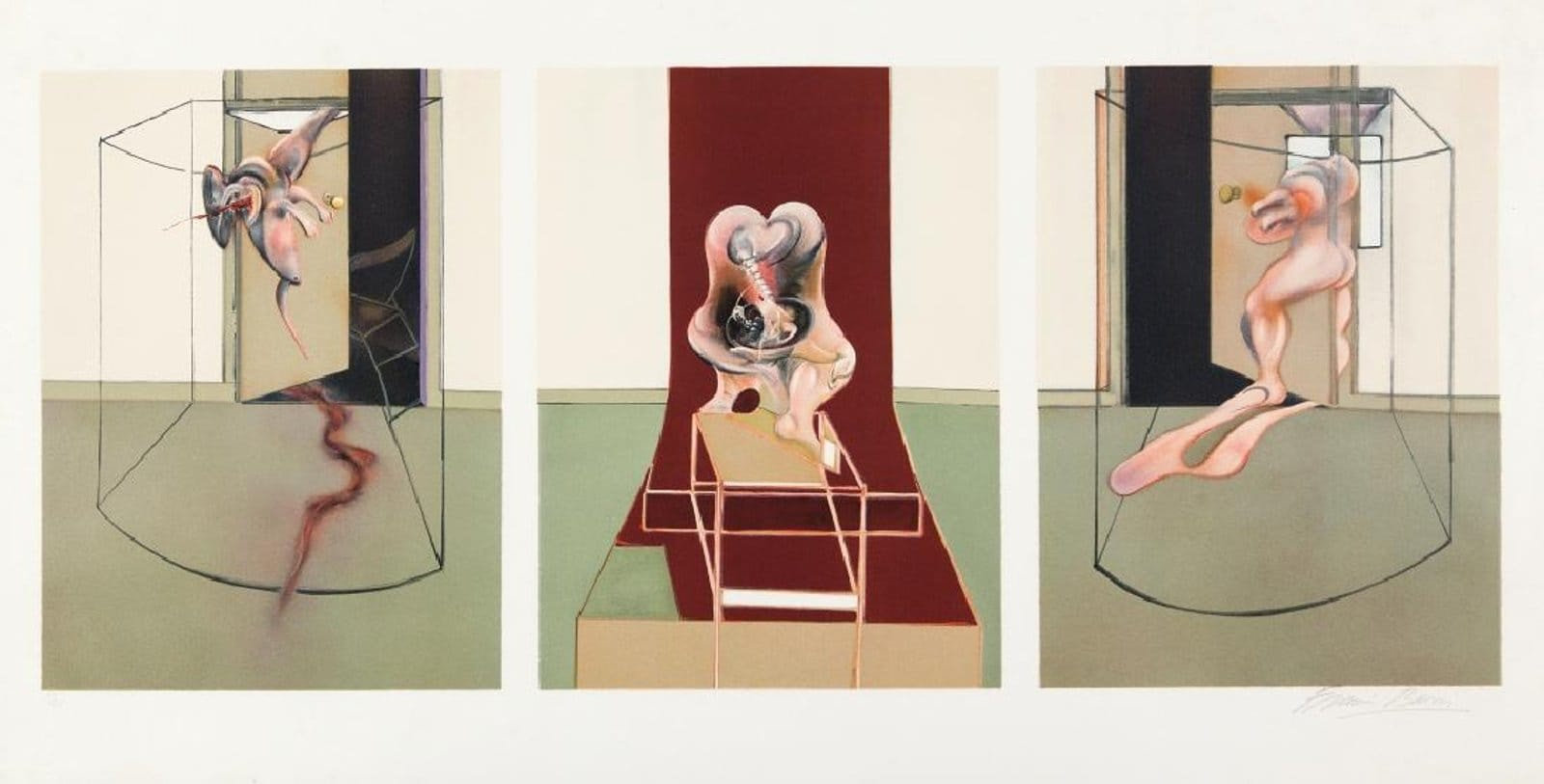 Bacon Triptych Inspired by Oresteia 