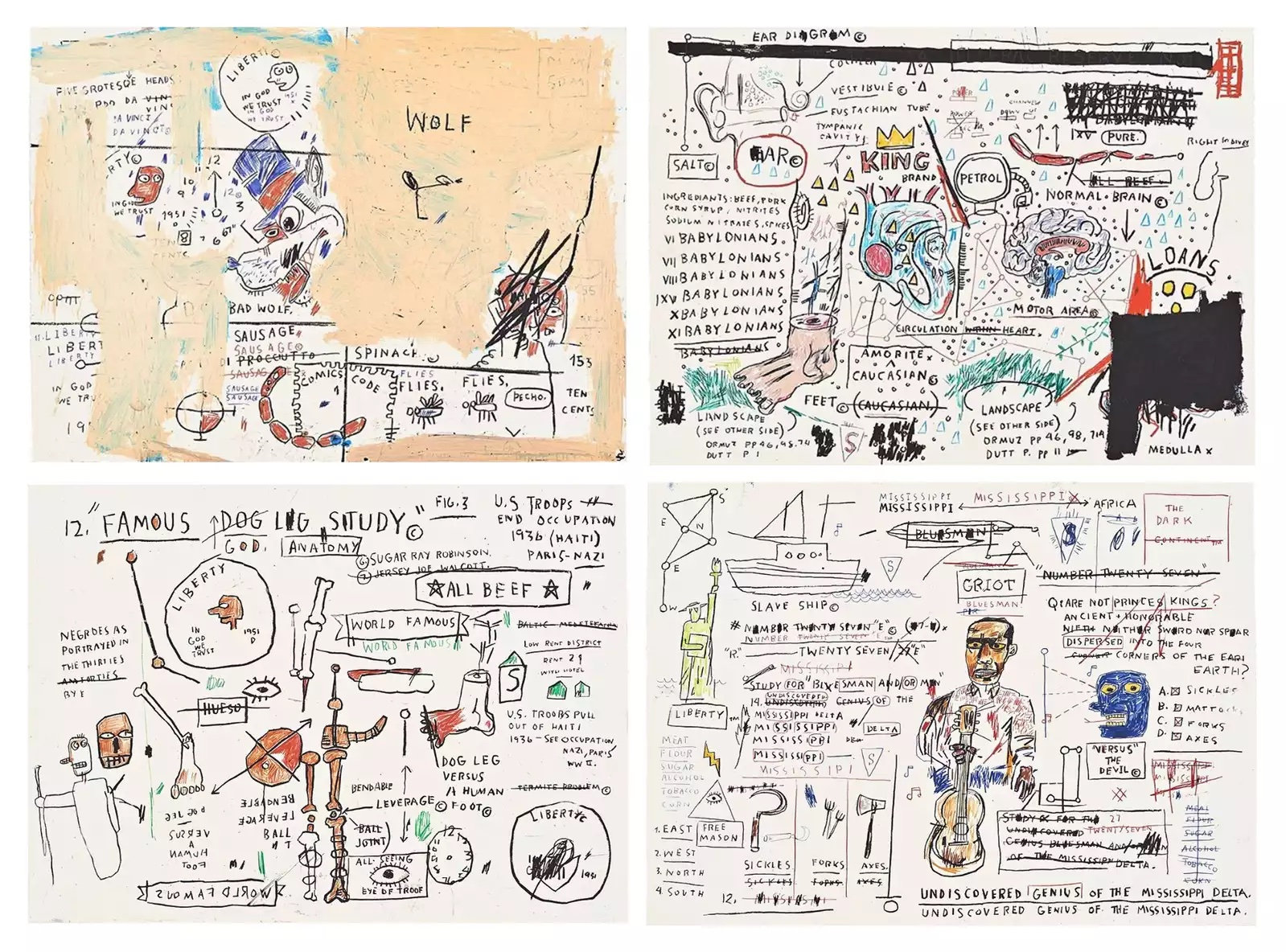 Michel Basquiat Wolf Sausage King Brand Dog 