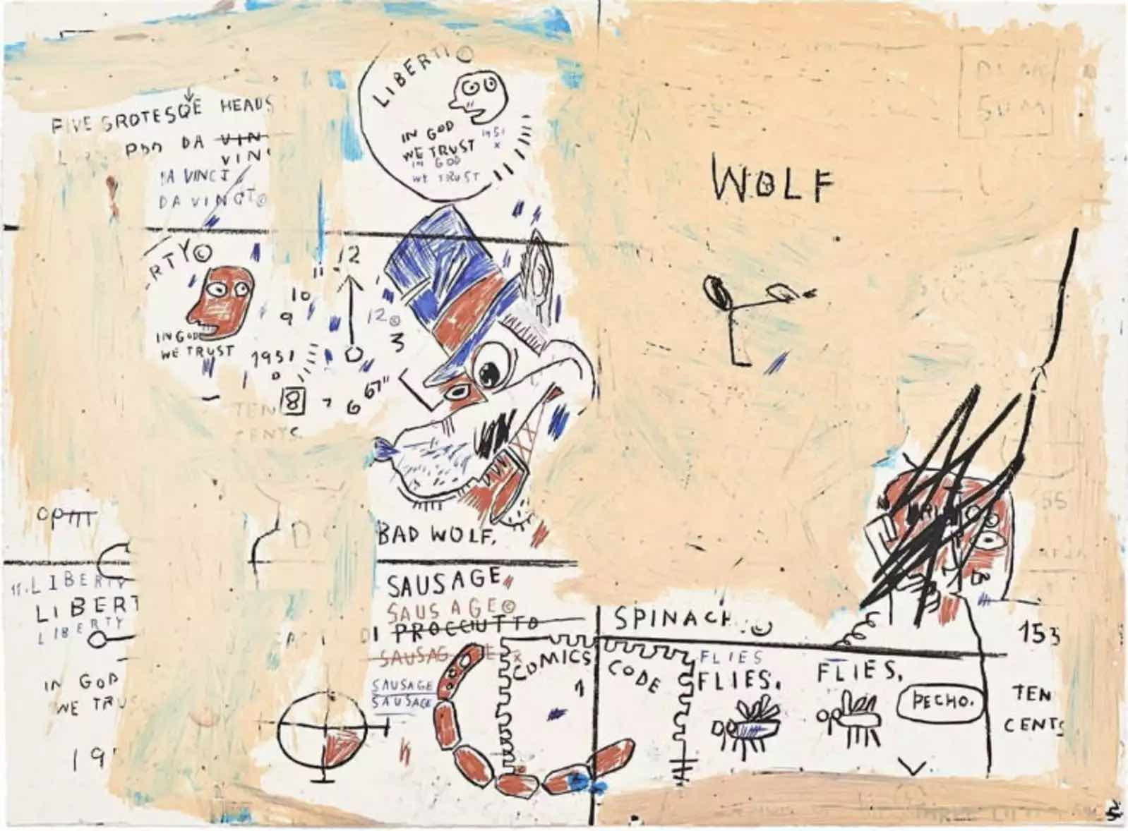 Michel Basquiat Wolf Sausage