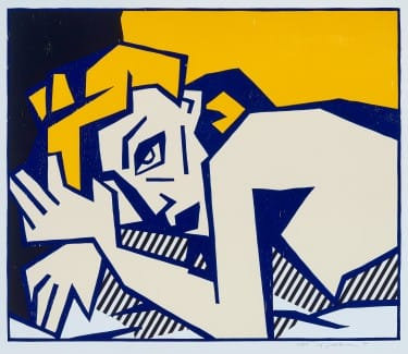 Lichtenstein Reclining nude from expression