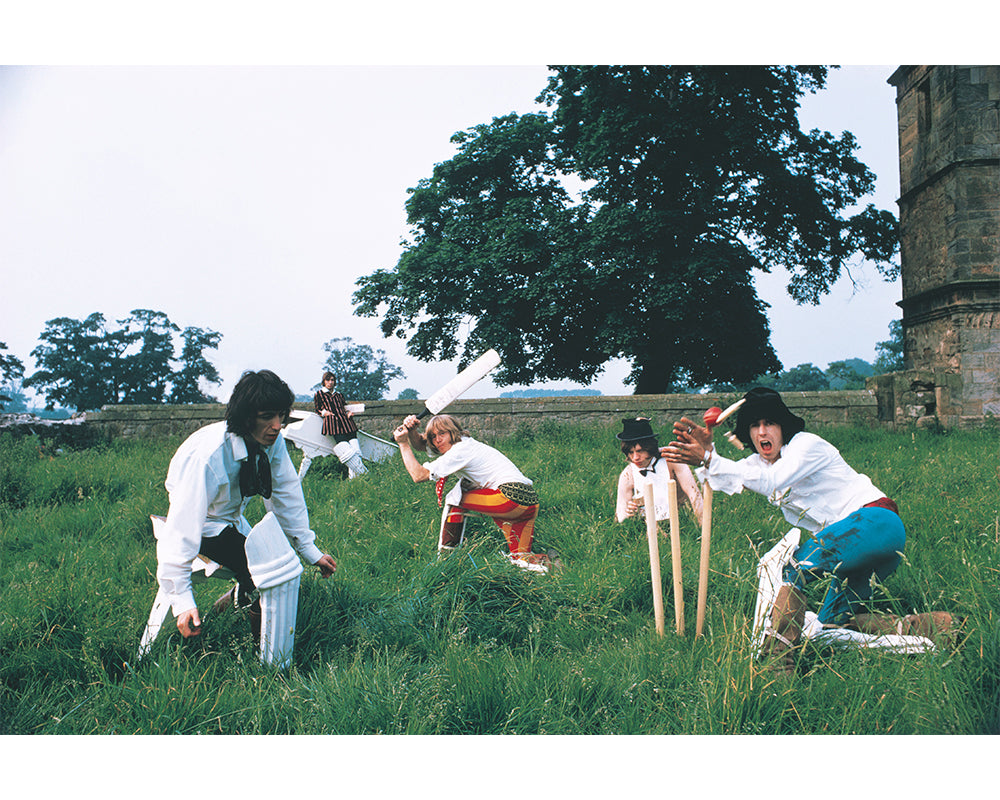 The Rolling Stones playing cricket, 1968 — Michael Joseph