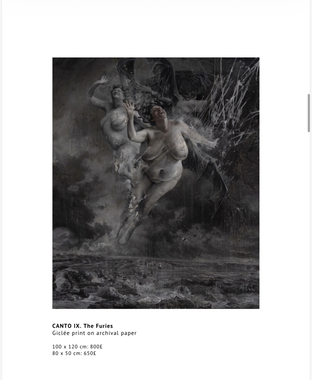 CANTO XIX. The Simoniacs — Giclée Print